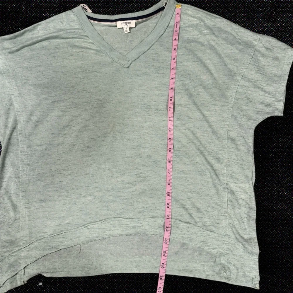 Umgee Mint Green V-Neck Shirt